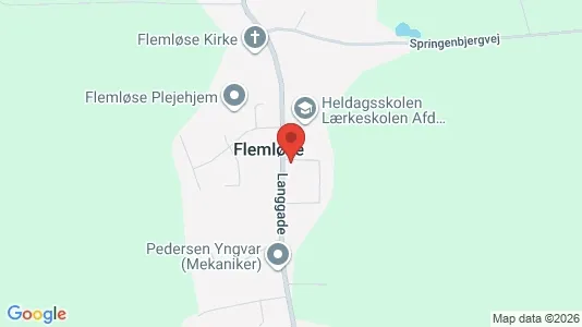 Erhvervslejemål til salg i Glamsbjerg - kort over placeringen
