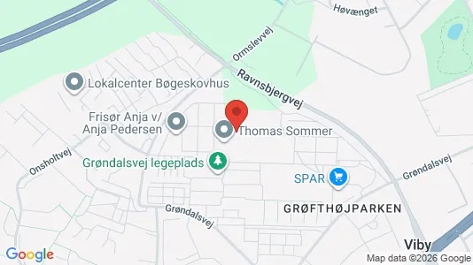 Erhvervslejemål til salg i Viby J - kort over placeringen