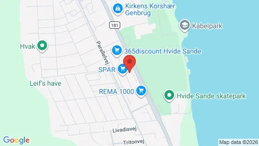 Boligudlejningsejendomme til salg i Hvide Sande - kort over placeringen