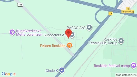 Kontorlokaler til leje i Roskilde - kort over placeringen