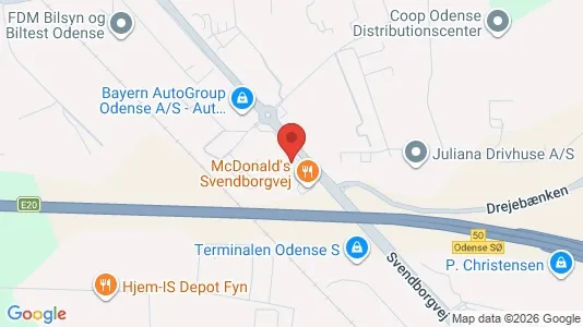 Kontorlokaler til leje i Odense S - kort over placeringen