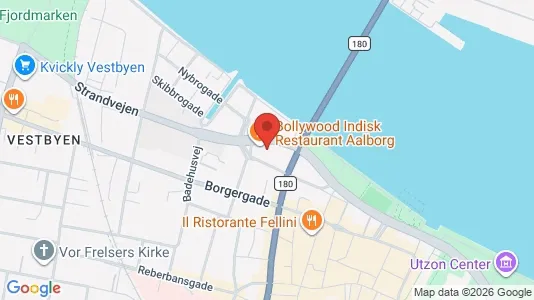 Kontorlokaler til leje i Aalborg Centrum - kort over placeringen