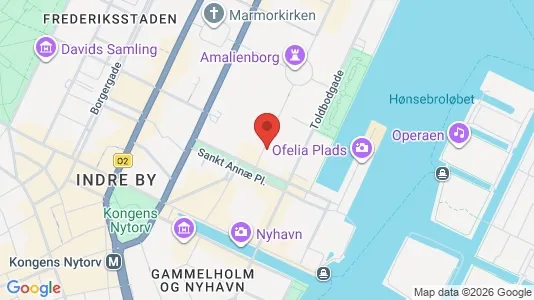 Kontorlokaler til leje i København K - kort over placeringen