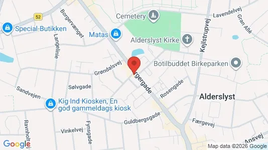 Kontorlokaler til leje i Silkeborg - kort over placeringen