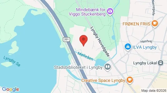 Kontorlokaler til leje i Kongens Lyngby - kort over placeringen