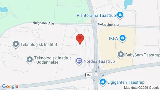 Kontorlokaler til leje i Taastrup - kort over placeringen