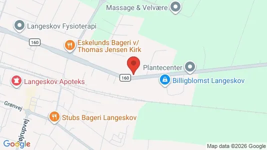 Lagerlokaler til salg i Langeskov - kort over placeringen