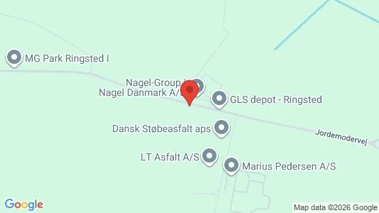 Lagerlokaler til leje i Ringsted - kort over placeringen