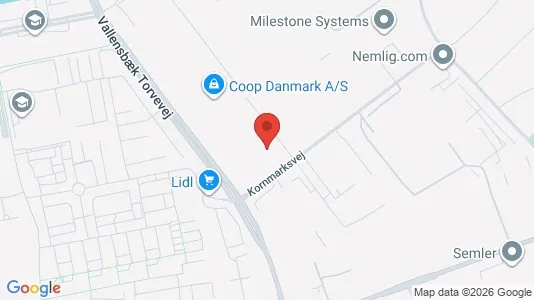 Kontorlokaler til leje i Brøndby - kort over placeringen