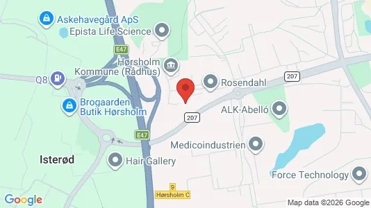 Kontorlokaler til leje i Hørsholm - kort over placeringen