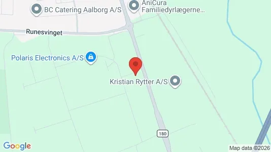Lagerlokaler til leje i Svenstrup J - kort over placeringen