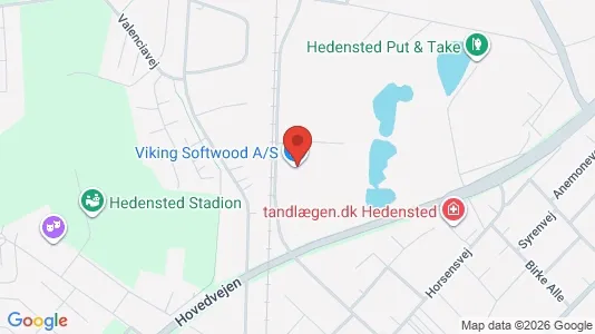 Kontorlokaler til leje i Hedensted - kort over placeringen