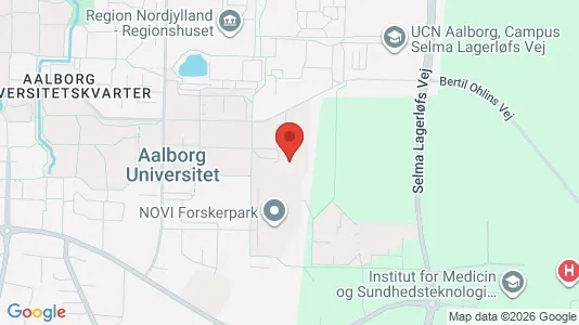 Kontorlokaler til leje i Aalborg Øst - kort over placeringen