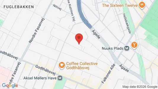 Kontorlokaler til leje i Frederiksberg - kort over placeringen