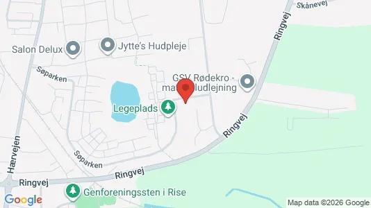 Erhvervsgrunde til salg i Rødekro - kort over placeringen