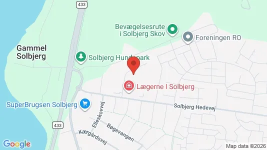 Erhvervslejemål til salg i Solbjerg - kort over placeringen