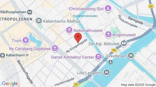 Kontorlokaler til leje i København K - kort over placeringen