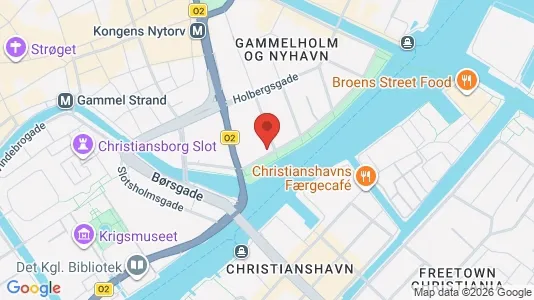 Kontorlokaler til leje i København K - kort over placeringen