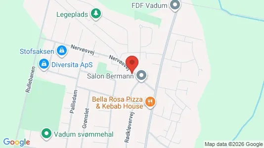 Boligudlejningsejendomme til salg i Vadum - kort over placeringen