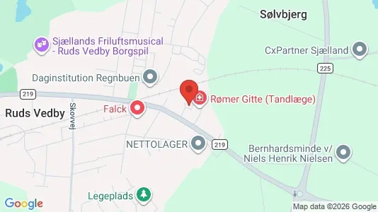 Boligudlejningsejendomme til salg i Ruds Vedby - kort over placeringen