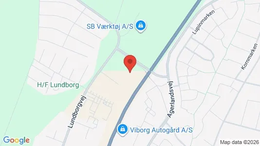 Kontorlokaler til leje i Viborg - kort over placeringen