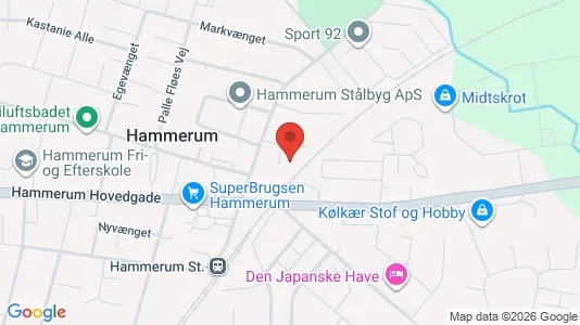 Lagerlokaler til leje i Herning - kort over placeringen