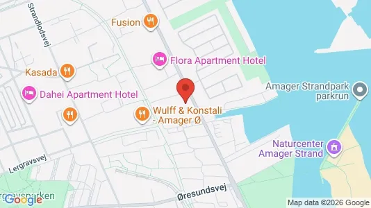 Kontorlokaler til leje i København S - kort over placeringen