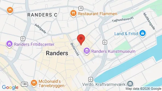 Boligudlejningsejendomme til salg i Randers C - kort over placeringen