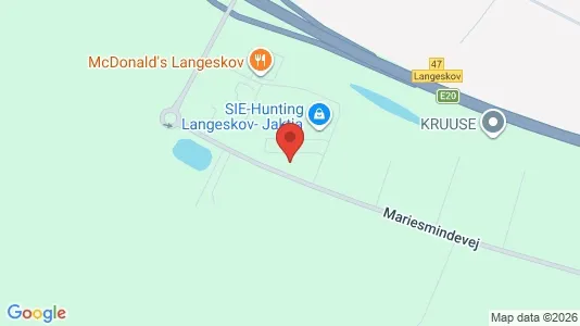 Kontorlokaler til leje i Langeskov - kort over placeringen