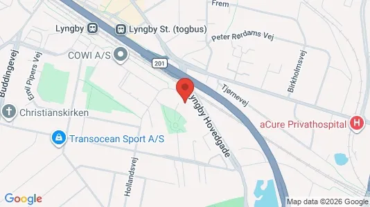 Kontorlokaler til leje i Kongens Lyngby - kort over placeringen