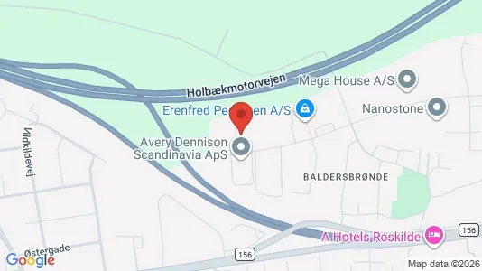 Lagerlokaler til salg i Hedehusene - kort over placeringen