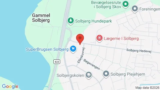 Kontorlokaler til leje i Solbjerg - kort over placeringen