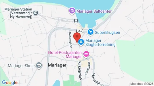 Erhvervslejemål til salg i Mariager - kort over placeringen
