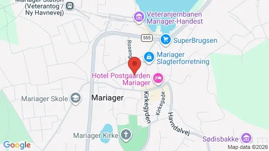 Boligudlejningsejendomme til salg i Mariager - kort over placeringen