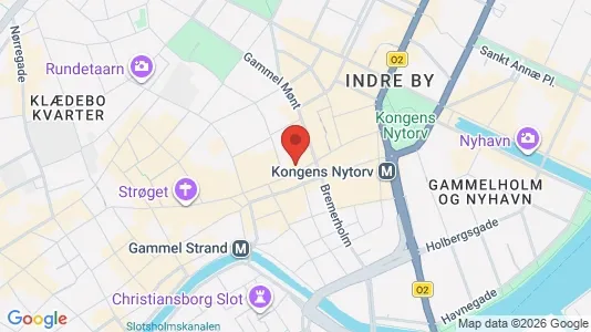 Kontorlokaler til leje i København K - kort over placeringen