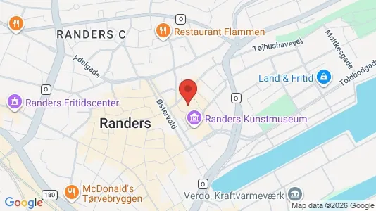 Erhvervslejemål til salg i Randers C - kort over placeringen