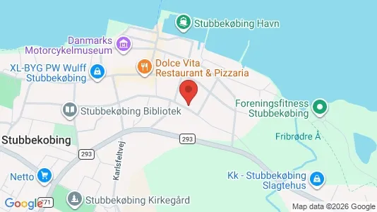 Erhvervslejemål til salg i Stubbekøbing - kort over placeringen