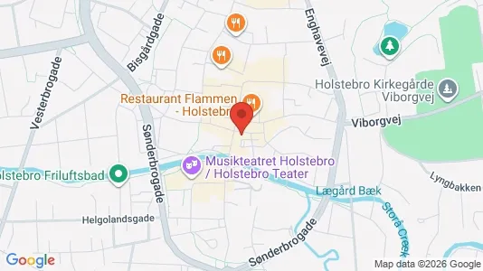Kontorlokaler til leje i Holstebro - kort over placeringen