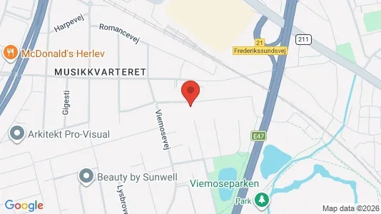 Lagerlokaler til salg i Herlev - kort over placeringen
