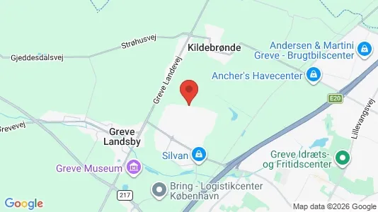 Butikslokaler til leje i Greve - kort over placeringen
