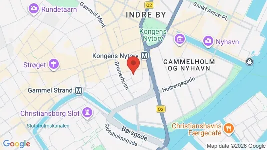 Erhvervslejemål til leje i København K - kort over placeringen