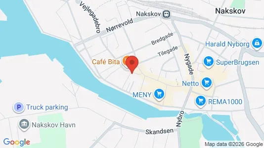 Boligudlejningsejendomme til salg i Nakskov - kort over placeringen