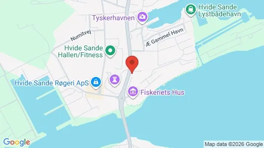 Erhvervslejemål til salg i Ringkøbing - kort over placeringen