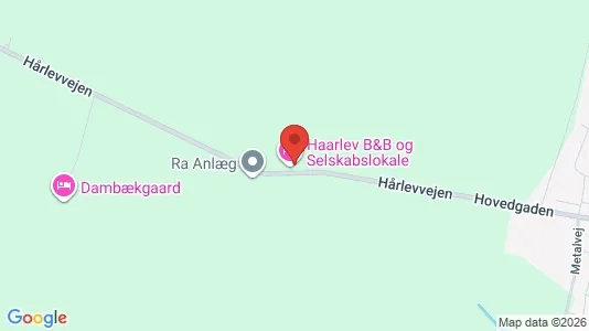 Kliniklokaler til leje i Hårlev - kort over placeringen