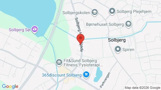 Lagerlokaler til leje i Solbjerg - kort over placeringen