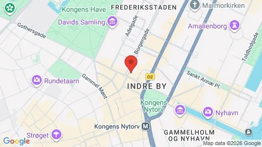 Kontorlokaler til leje i København K - kort over placeringen