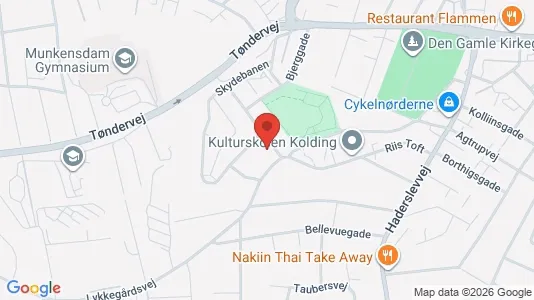 Erhvervslejemål til salg i Kolding - kort over placeringen