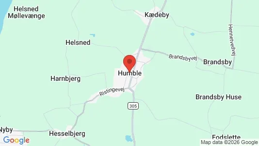 Butikslokaler til salg i Humble - kort over placeringen