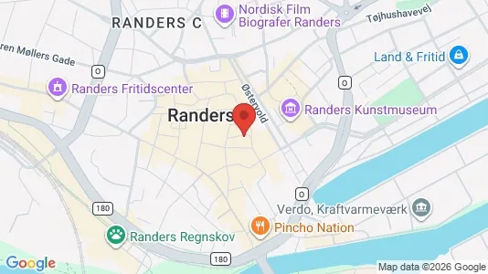 Kontorlokaler til leje i Randers C - kort over placeringen