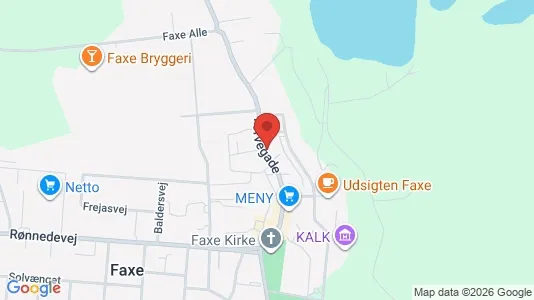 Erhvervslejemål til salg i Faxe - kort over placeringen